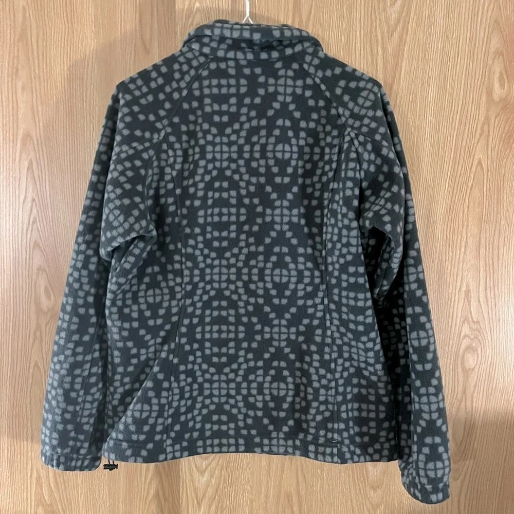 Columbia Charcoal/ Light Gray Fleece Jacket - Picture 2 of 3